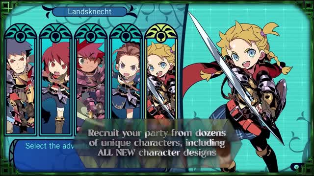 Etrian Odyssey Origins Collection Announcement Trailer (Nintendo Switch,PS4 and Steam)