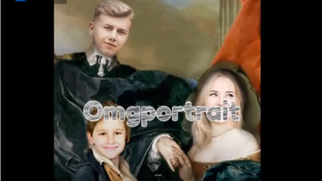 Omgportrait  Dress up your family photo with a renaissance look