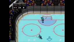 NHLPA 93 - Puck Bounce - Sega Genesis Gameplay