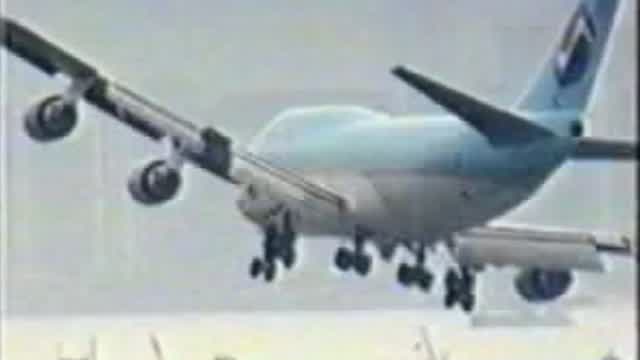 747 Crosswind Landing