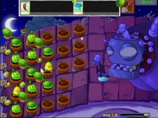 Plantas contra zombies - nivel 5-10 av 2