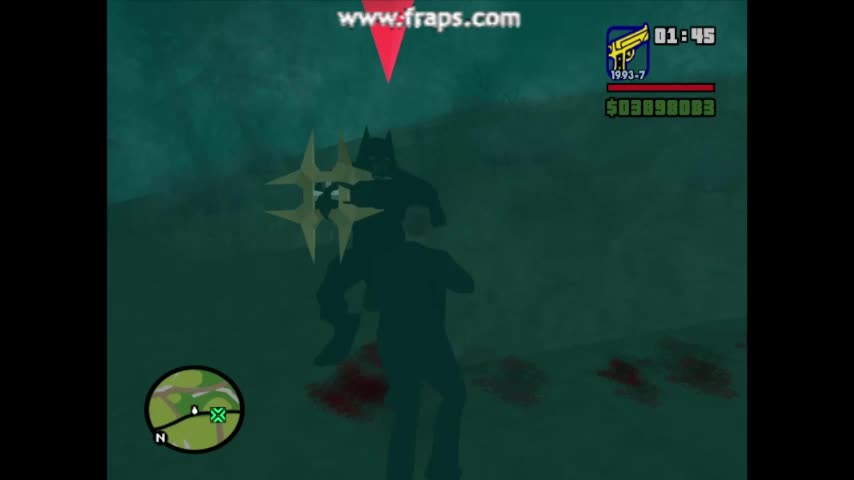 SCARY WEREWOLF IN GTA SAN ANDREAS SCARY WEREWOLF IN GTA SAN ANDREAS