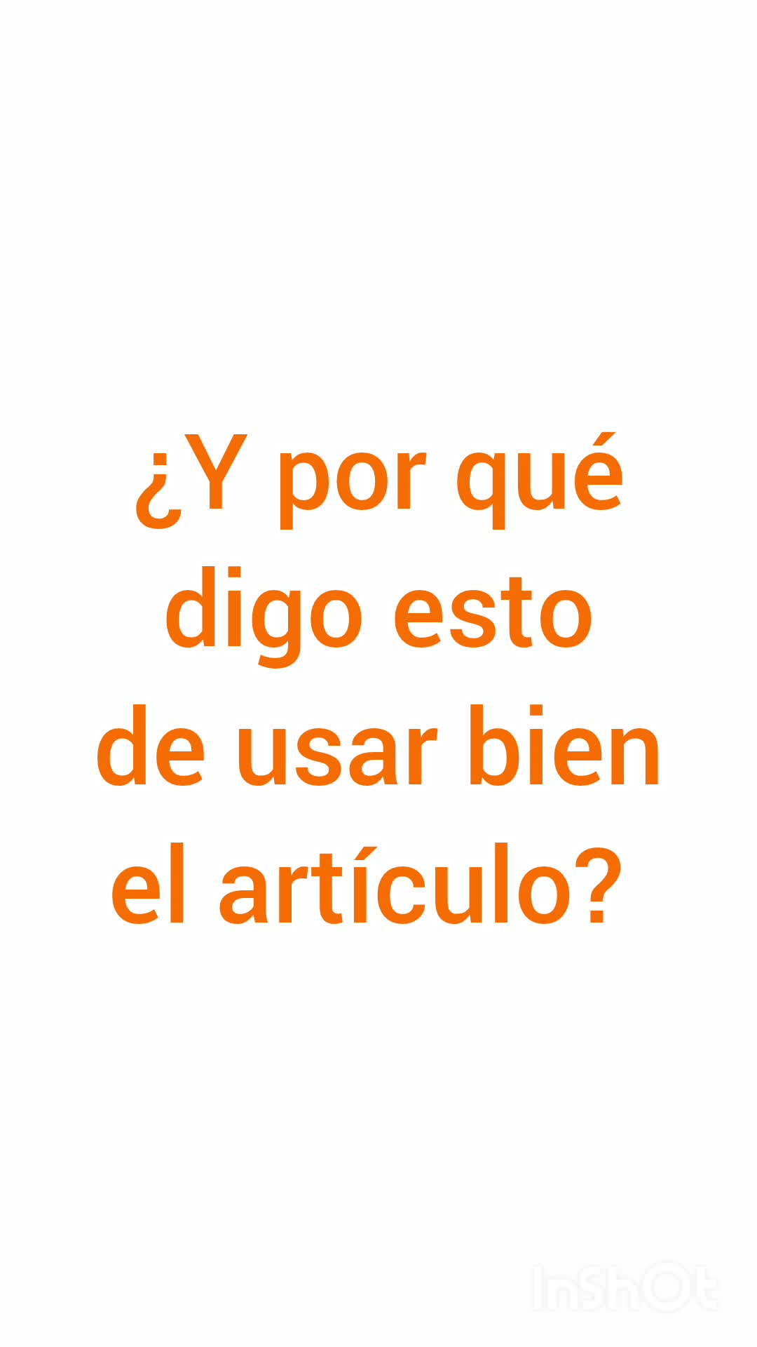 La importancia de usar bien los artículos