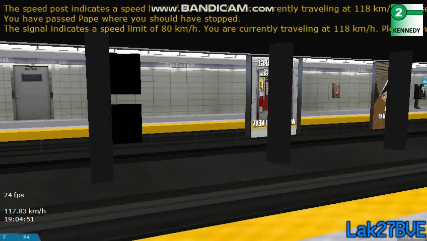 OpenBVE Troll: Fast R142A On the TTC Line 2 Line (Raw)