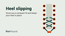 Heel slipping lacing technique by RunRepeat.com
