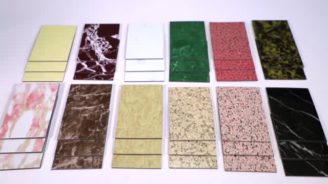 Marble grain PE PVDF megabond Aluminum composite panel  1220*2440mm 3mm 4mm 5mm 6mm