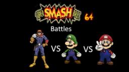 Super Smash Bros 64 Battles #64: Captain Falcon vs Luigi vs Mario