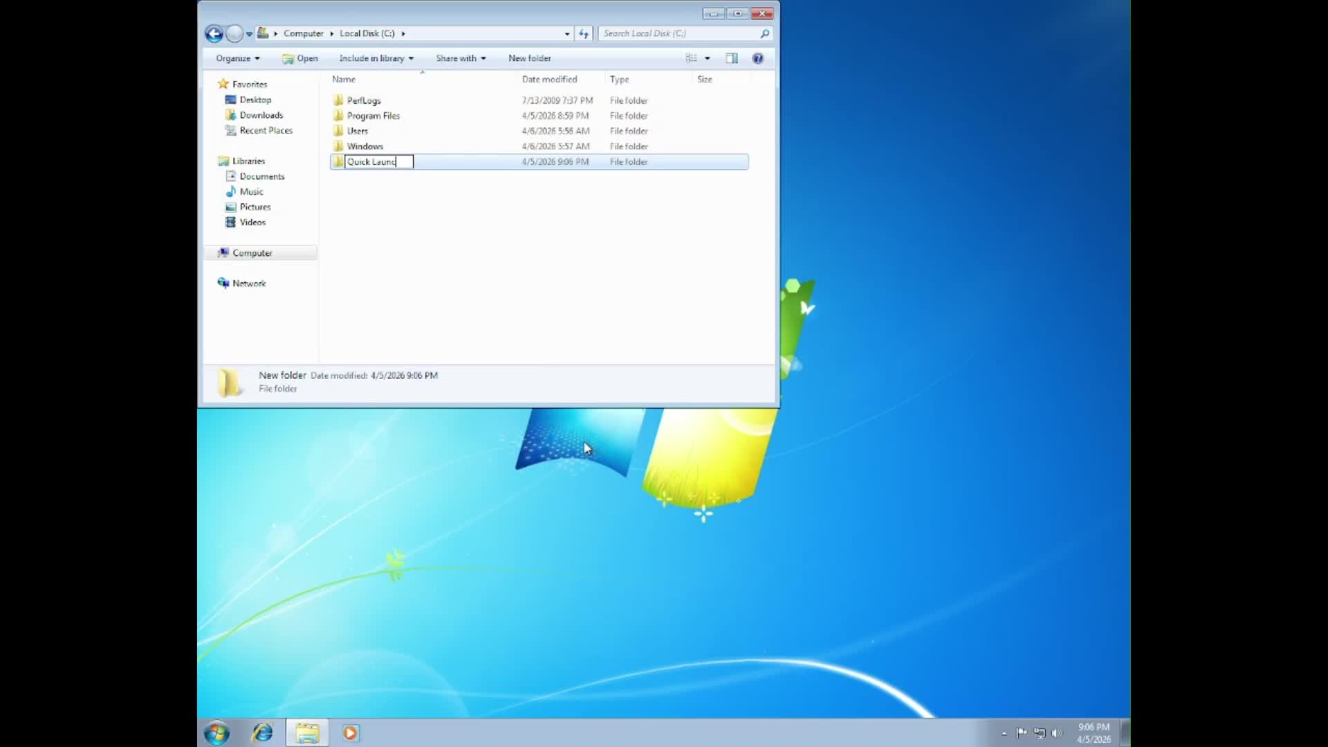 How to get back Quick Launch on Windows 7, 8.x, and Windows 10