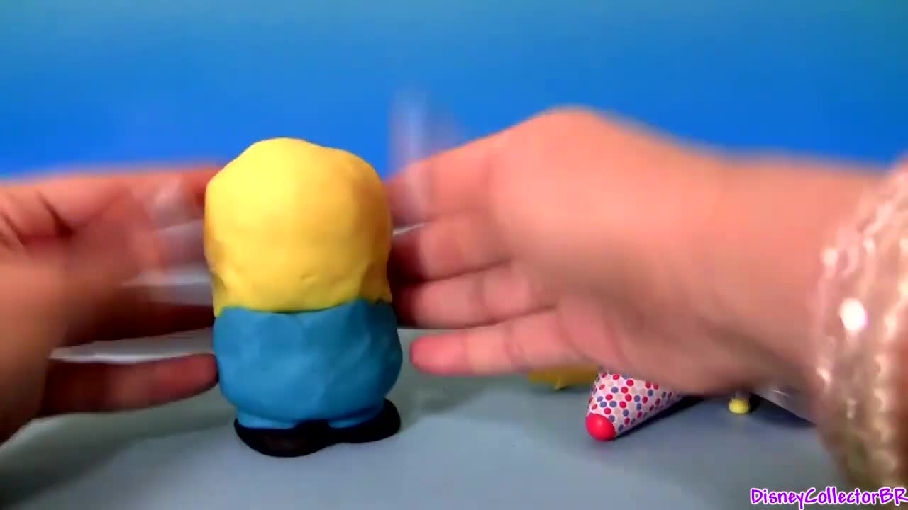 Build a Play Doh Minion Mr  Tim From Despicable 2 Minions Talking Dave Play Dough Toy Review