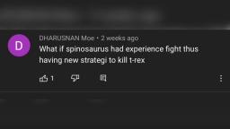 Stupid Dinosaur Comments Episode 5:T-Rex Vs Spinosaurus 2.0 Losing All The Braincells