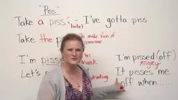Aprender ingles  slang  in English - PISS(144P)
