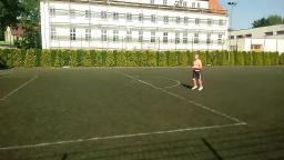 me playing foot ball (soccer )