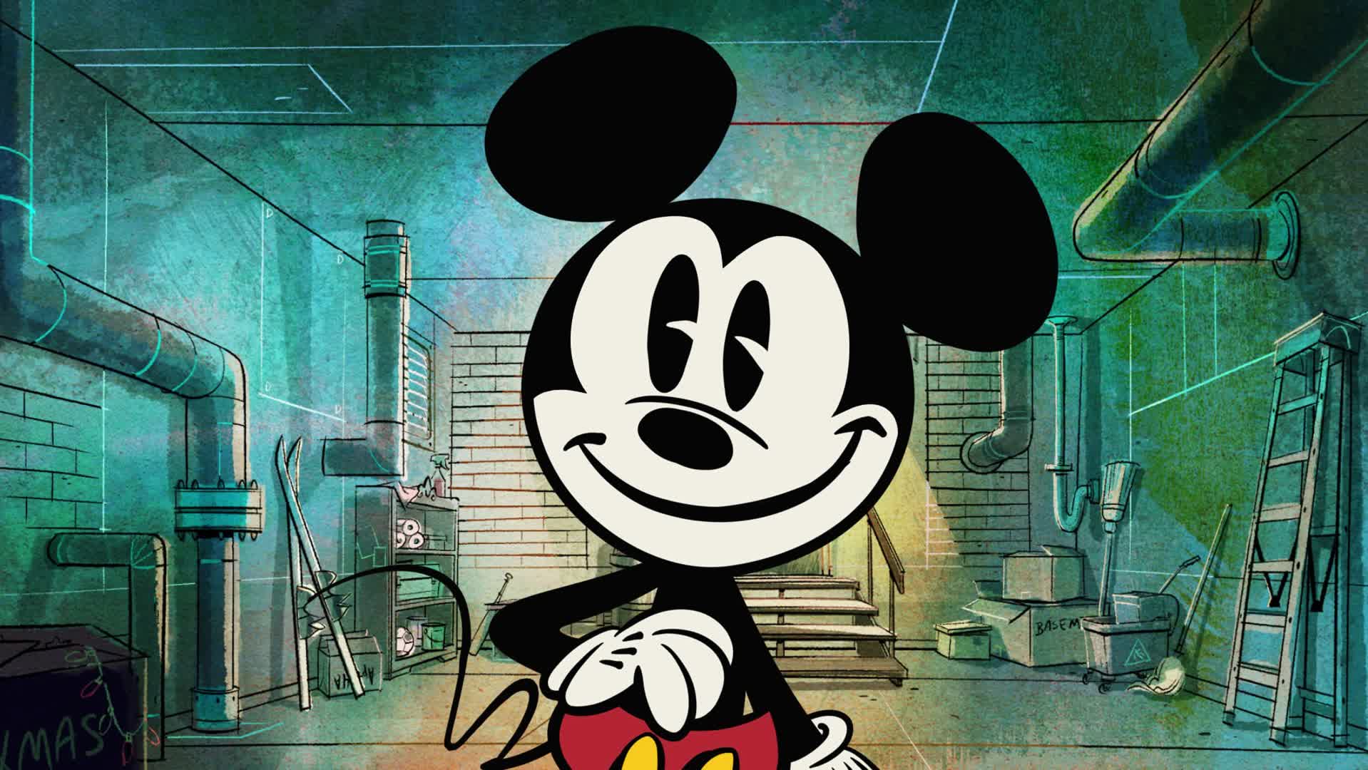 MICKEY  MOUSE CANTANDO RICK ASTYLEY 