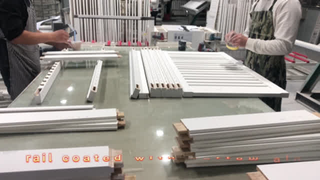 The assembly process of plantation shutters