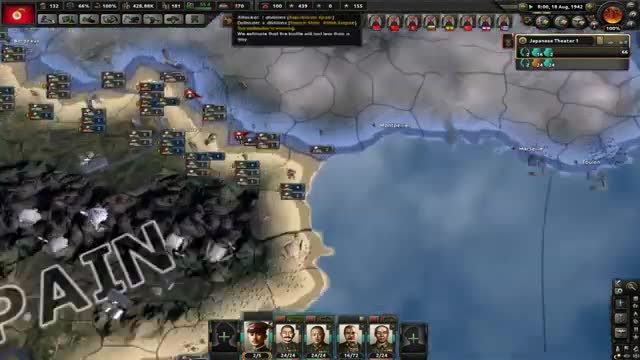 Hearts of Iron 4 HOI4 Indietro nel tempo! Giappone ROSSO Sconfitta Inglese e attacco americano! #7