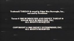 Closing To Tarzan and Jane 2002 Mexican Spanish VHS