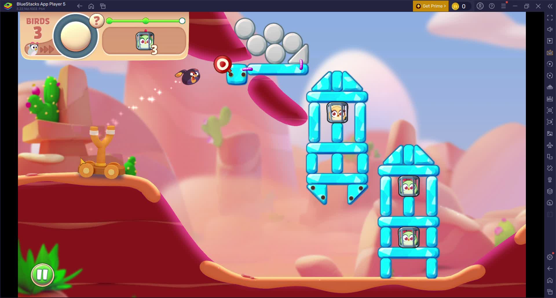 Level 12 Rocky Canyons-Angry Birds Journey