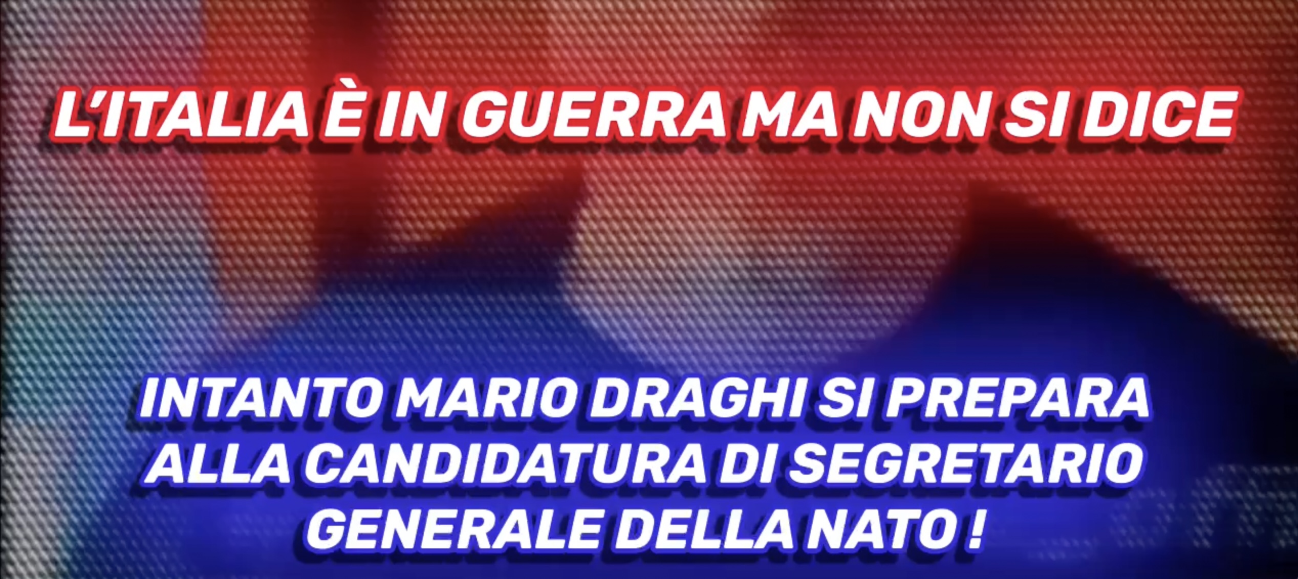 LItalia è in guerra ma non si dice