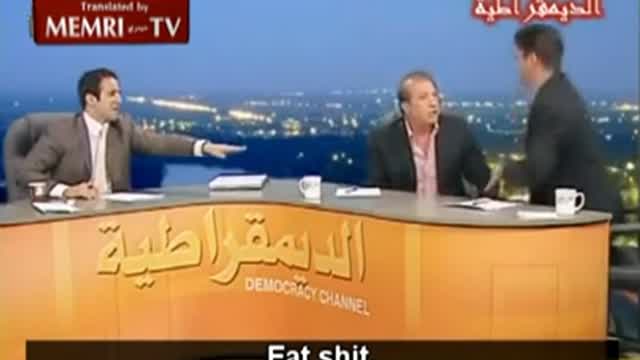 Iraqi debate in broken humor