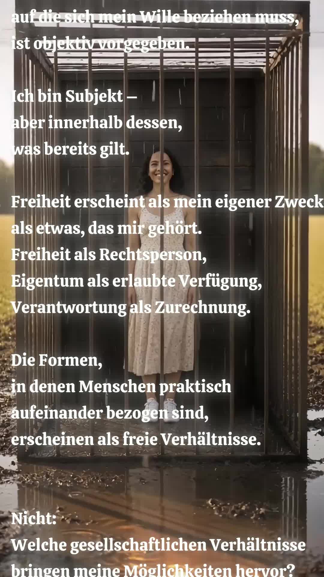 Freiheit in der erlaubten Struktur