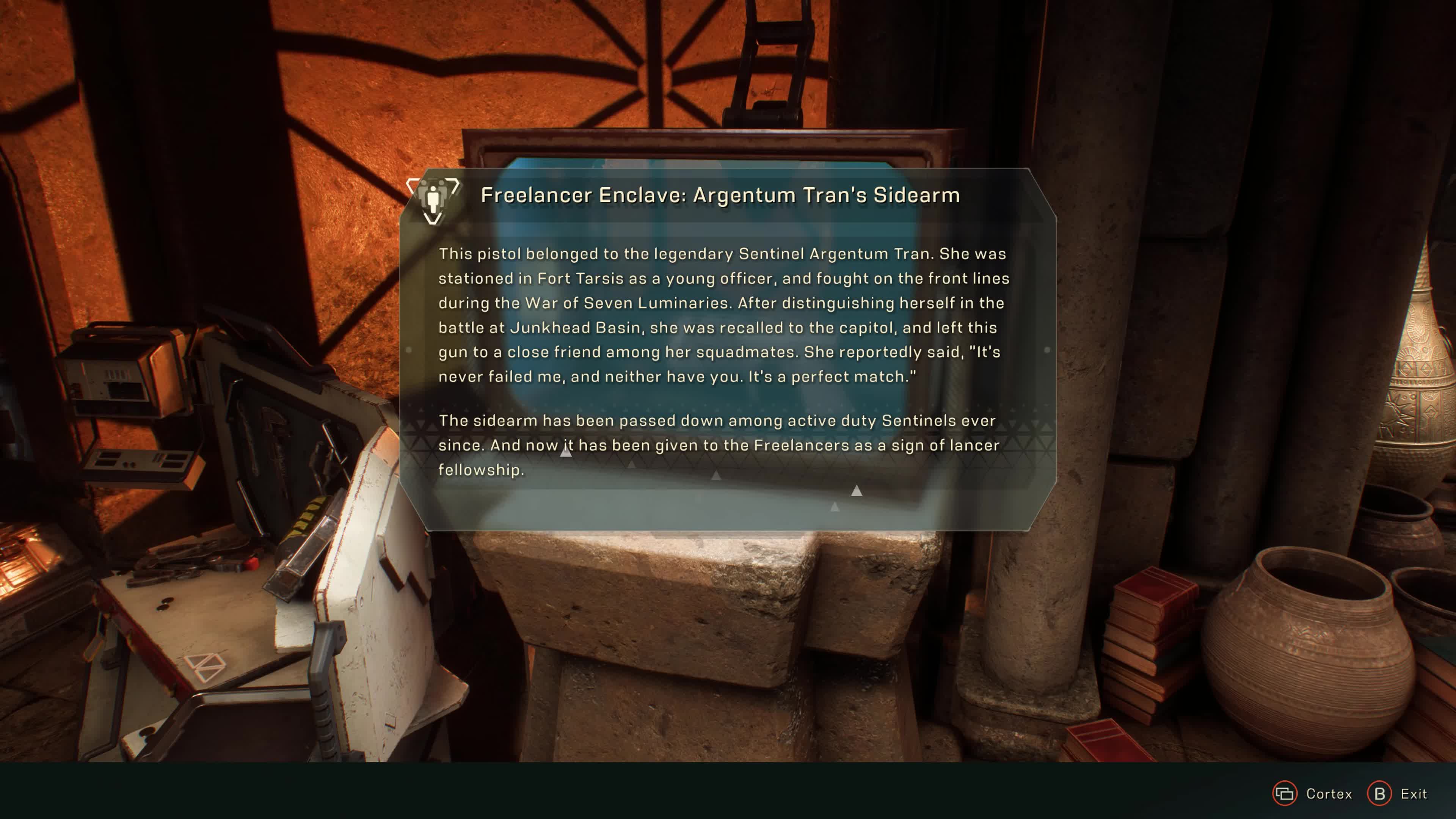 Freelancer Enclave: Argentum Tran's Sidearm