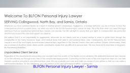 A Disability Lawyer Sarnia - BLFON Personal Injury Lawyer (800) 943-0716