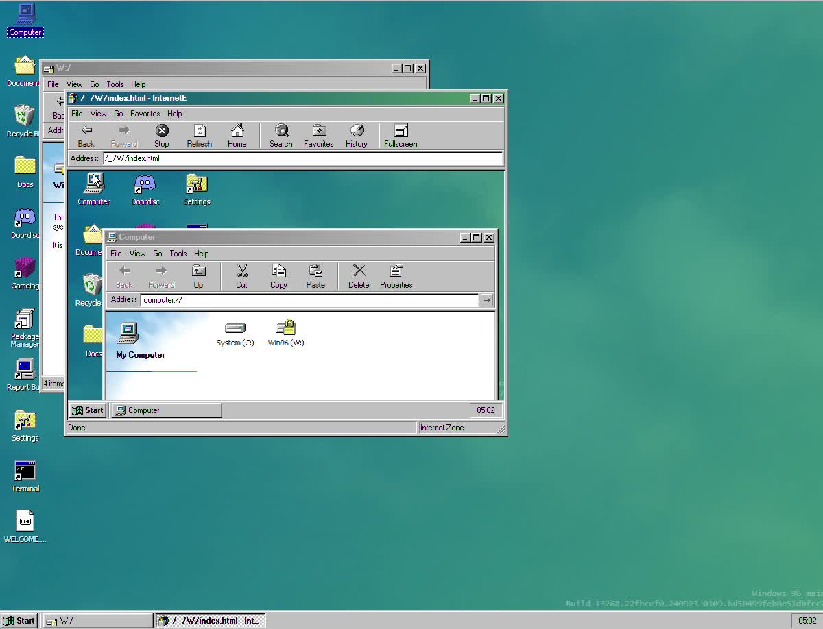 windows 96 test
