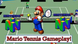 Mario Tennis Review / Gameplay On Nintendo 64 (Old Video)