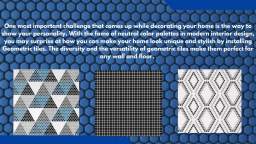 geometric tiles floor video