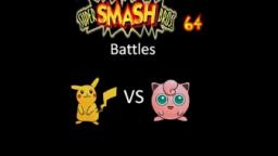 Super Smash Bros 64 Battles #41: Pikachu vs Jigglypuff (No Damage)