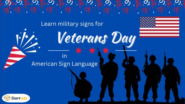 Learn Military Signs in American Sign Language