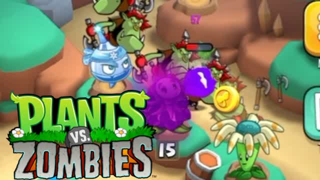 an weird plants vs zombies gameplay