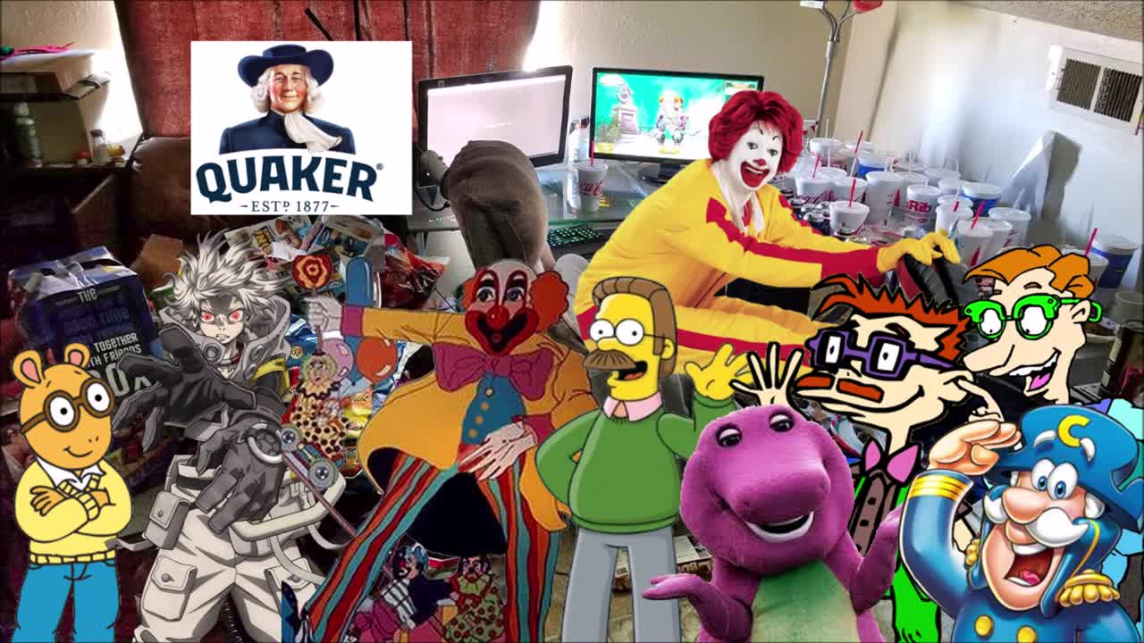 Drew Pickles and the Barney Bunch Go to Asmongold's House