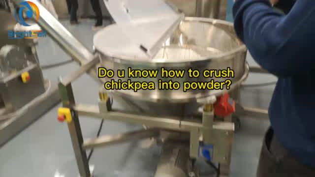 Do u know how to crush chickpeas into powder by chickpeas grinding machine?