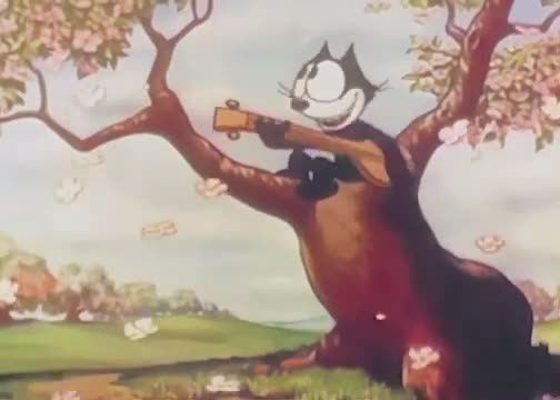 Felix the cat singing