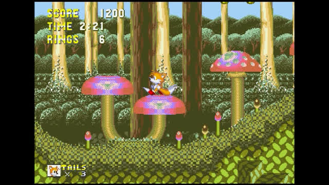 Sonic & Knuckles - Pink Mushrooms