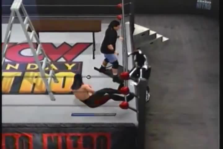 nL Live on Justin.tv - La Parka gets snapped in half.