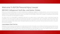 Liability Lawyer North Bay ON - BLFON Personal Injury Lawyer (800) 596-0743