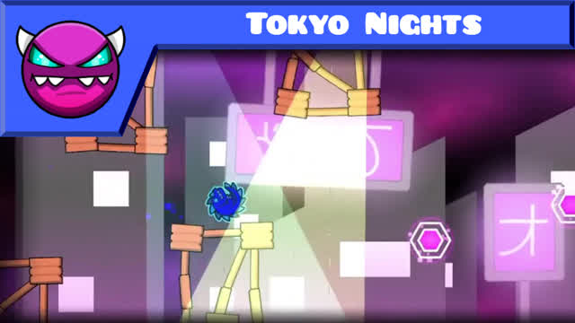 Geometry Dash - Tokyo Nights by JGhost (Medium Demon)
