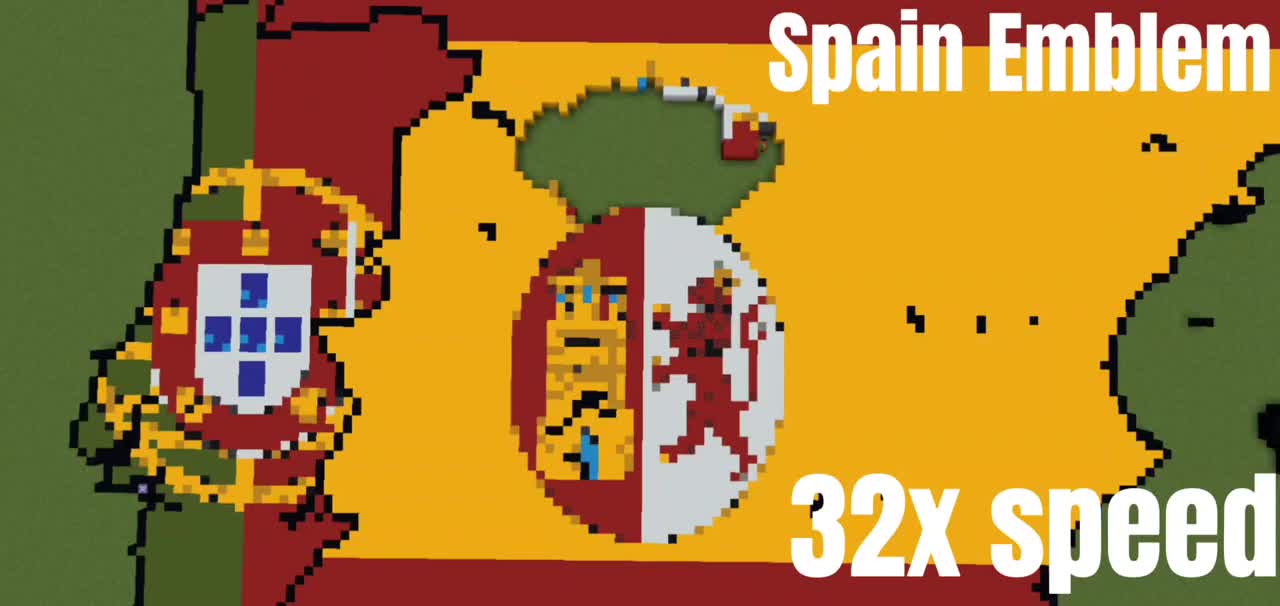 1930 World Flag Map - Iberia