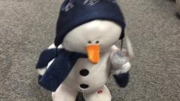 (re upload) Gemmy 2018 animated happy shufflers snowman