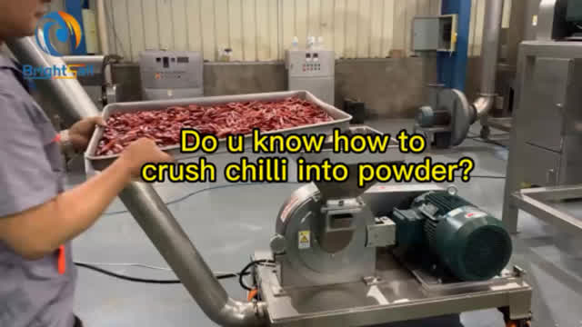 Do u know how to crush chilli into powder by chilli grinding machine?