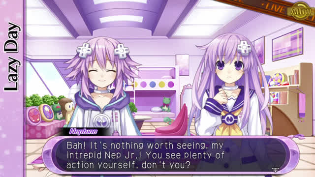 Hyperdimension Neptunia U Action Unleashed - City Watch Planeptune Ch.3 - Lazy Day