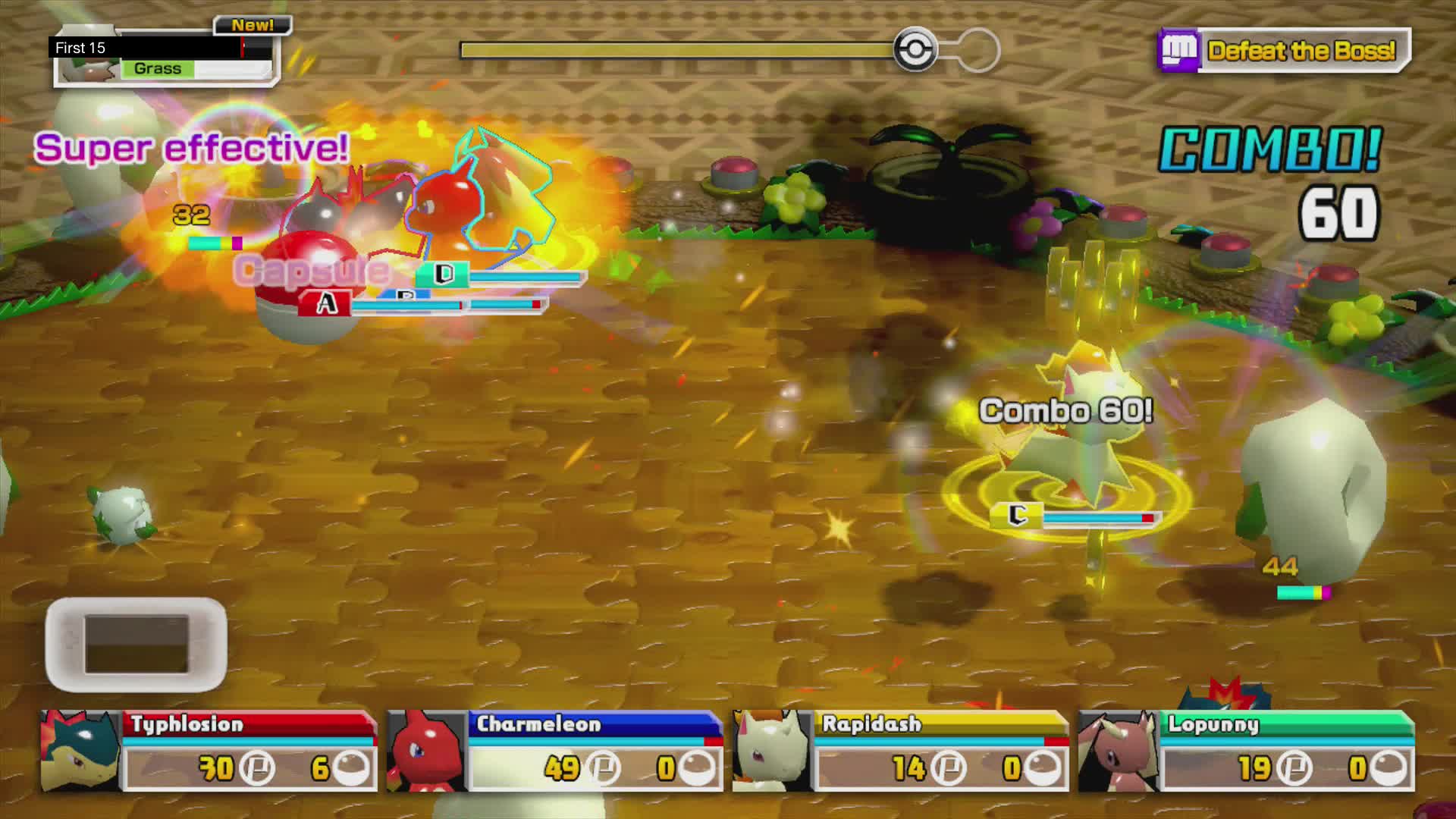 The First 15 Minutes of Pokemon Rumble U (Wii U)