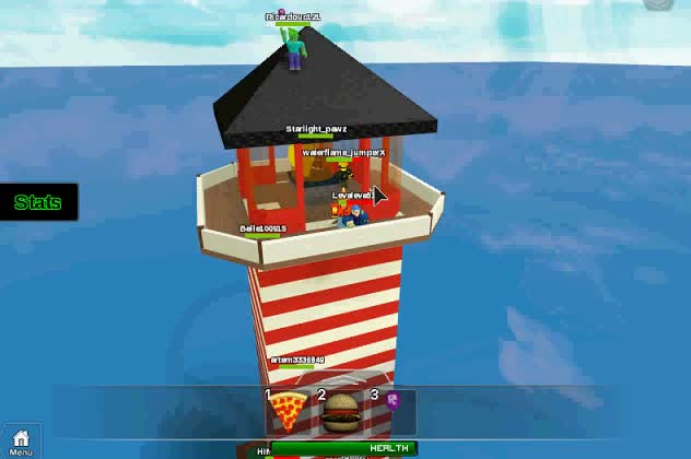 Playing the Natural Disaster Survival in Roblox!