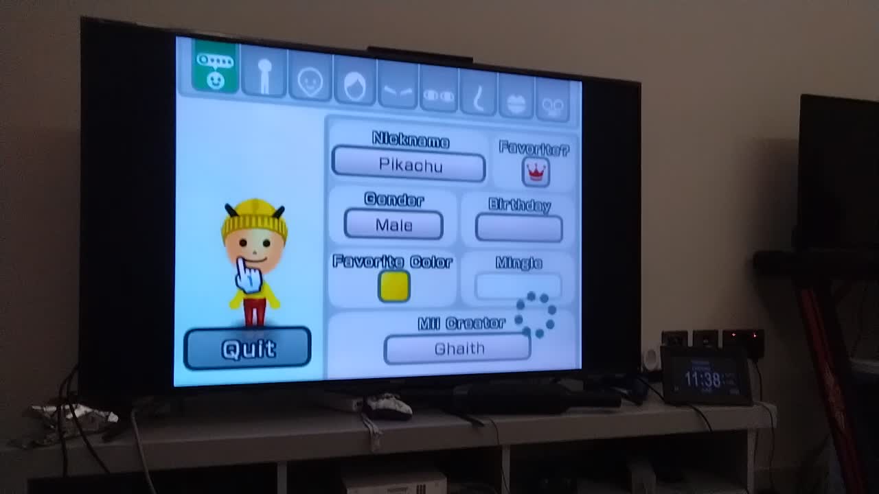 How to make a Pikachu mii on the wii