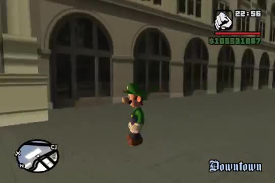 Mario bros perdido en GTA 2da parte (Aventura de luigi)
