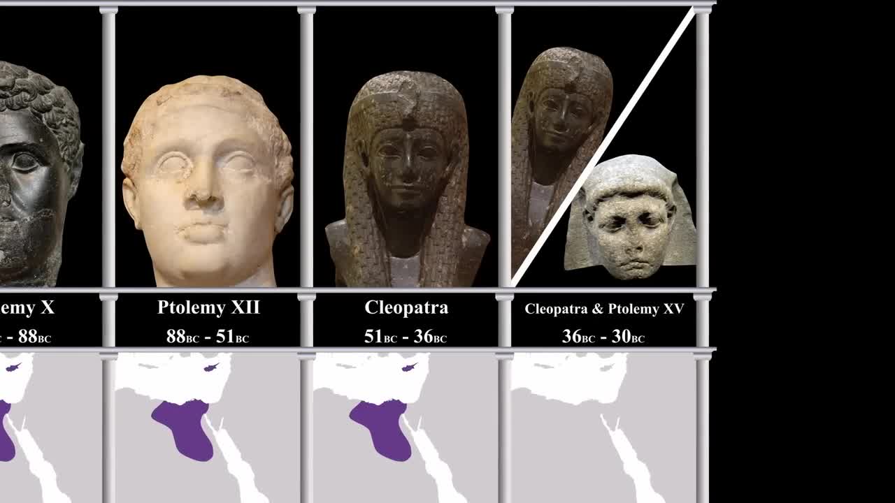 Timeline of Egyptian pharaohs - Cartographer mapping (720p, h264)