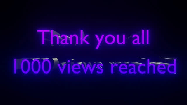 1000 views reached on YouTube (fr_en)