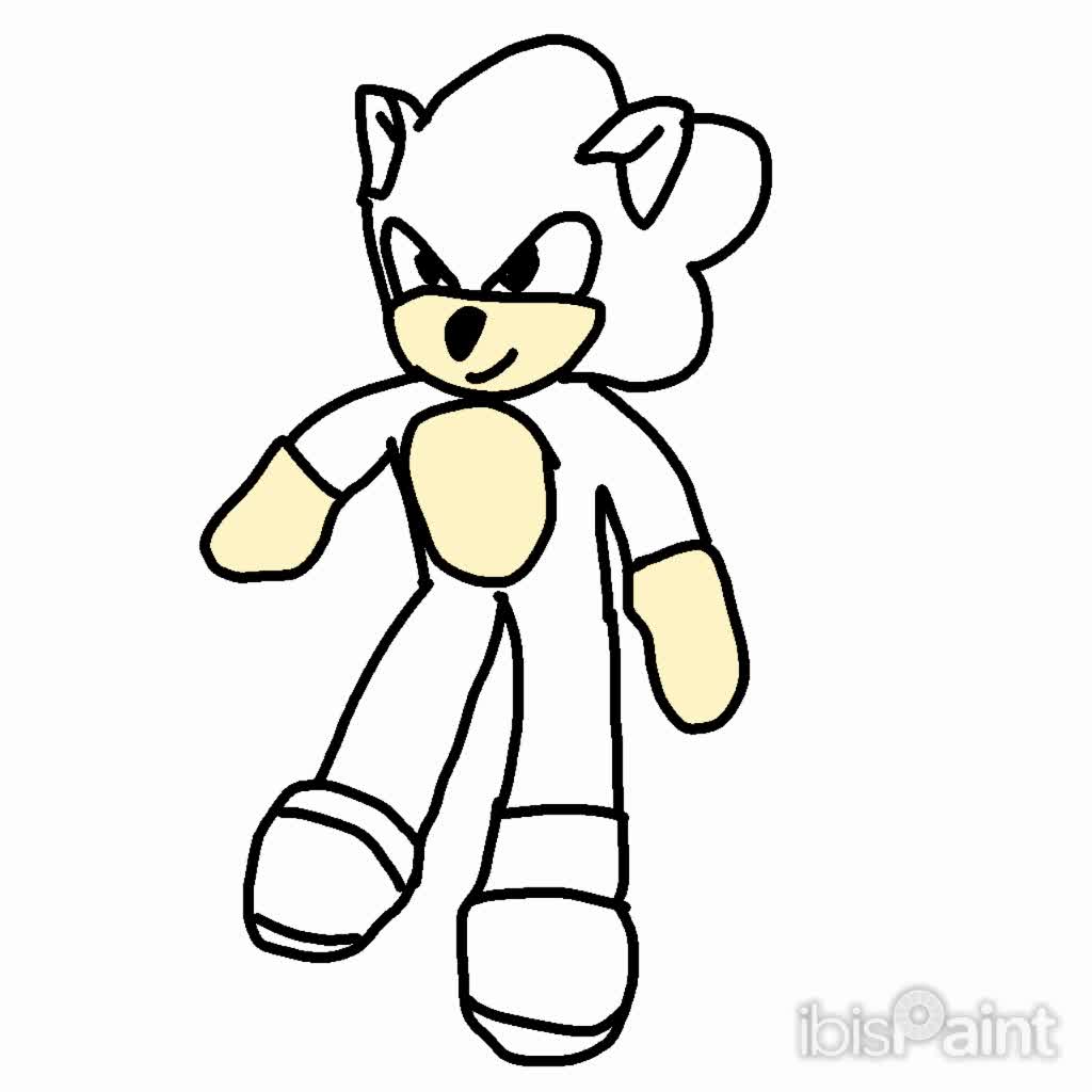 Drawing Little Sonic TimeLapse